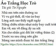 Bài Hát Áo Trắng Học Trò